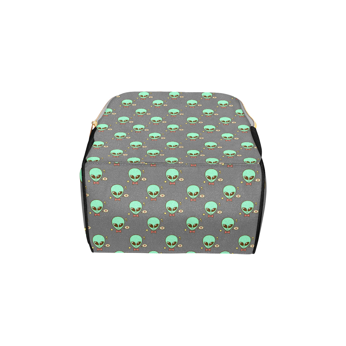 Alien Pattern Print Design 02 Diaper Bag Backpack