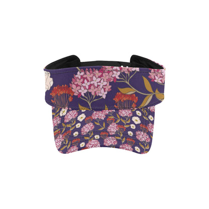 Hydrangea Pattern Print Design HD010 Unisex Sun Visor