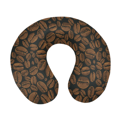 Coffee Pattern Print Design 01 U-Shaped Travel Neck Pillow