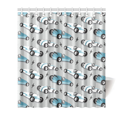 Racing Vintage Pattern Print Design A02 Shower Curtain