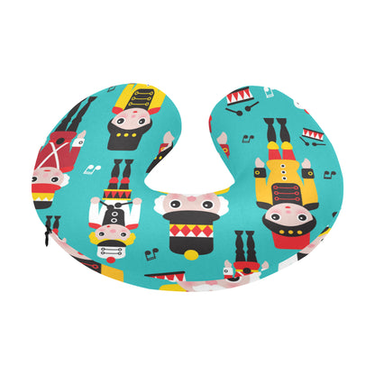 Nutcracker Pattern Print Design A03 U-Shaped Travel Neck Pillow