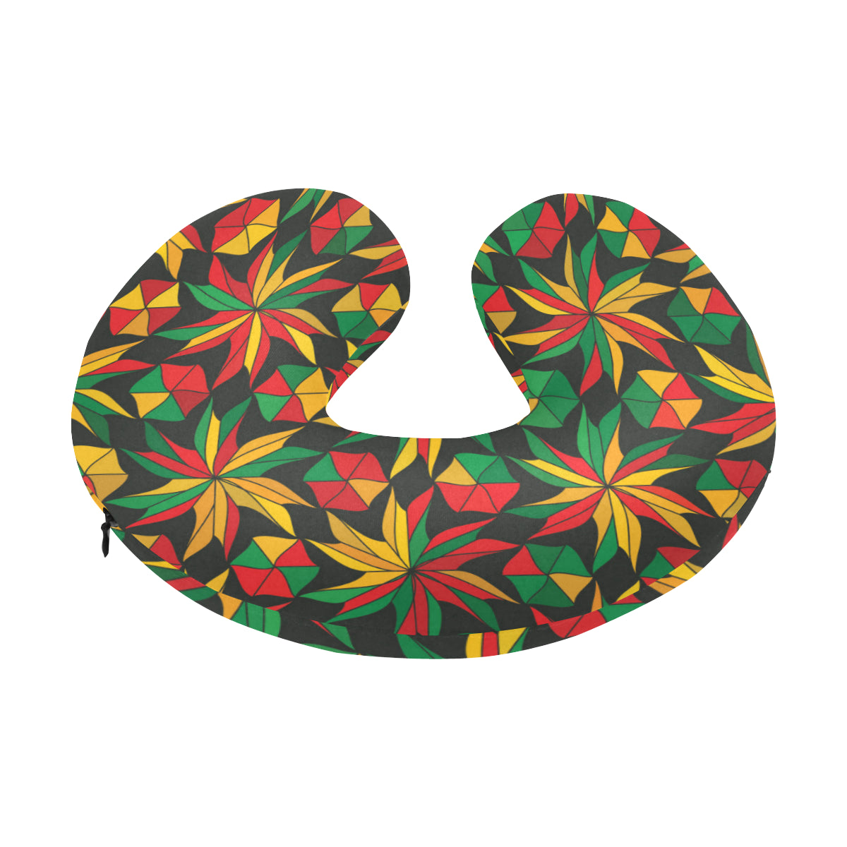 Rastafarian Pattern Print Design A03 U-Shaped Travel Neck Pillow