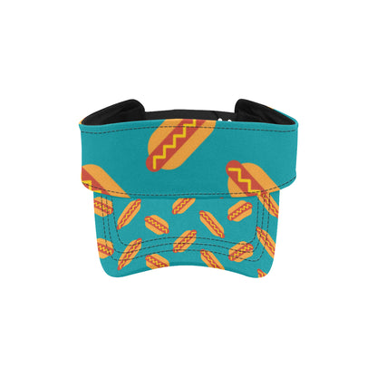 Hot Dog Pattern Print Design 03 Unisex Sun Visor