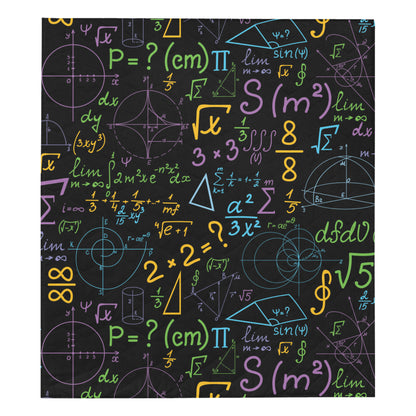 Math Pattern Print Design 03 Premium Quilt