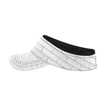 Brick White Pattern Print Design 03 Unisex Sun Visor