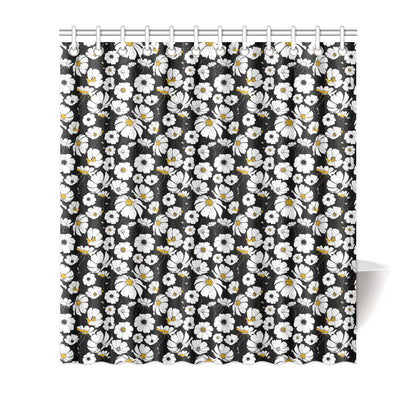 Daisy Pattern Print Design 02 Shower Curtain
