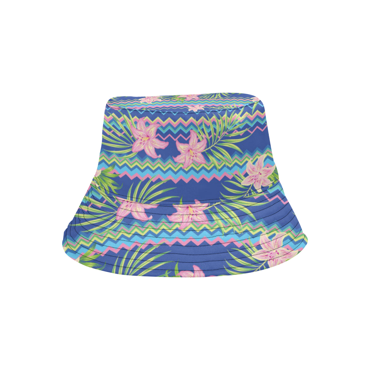 Lily Pattern Print Design LY015 Unisex Bucket Hat