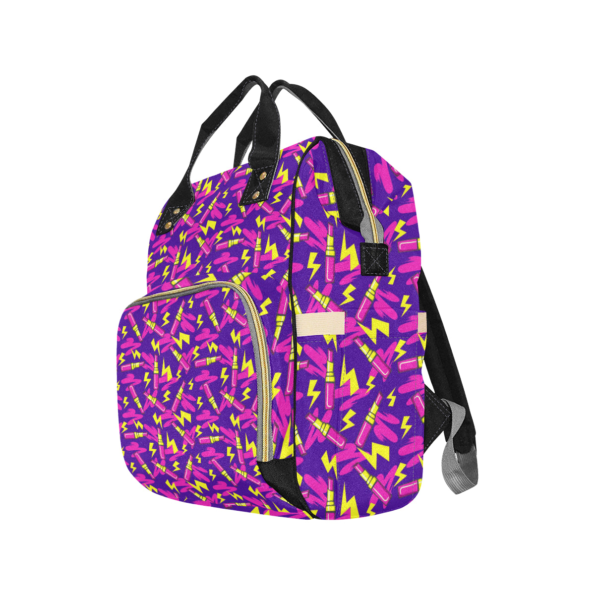 Lipstick Pattern Print Design LT04 Diaper Bag Backpack