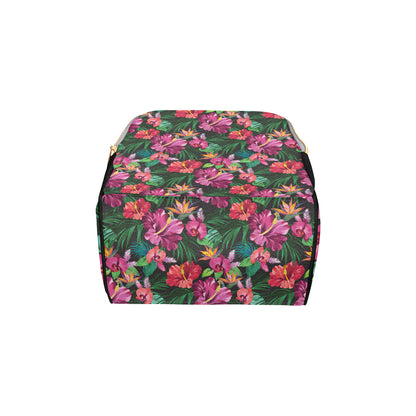 Hawaiian Flower Hibiscus tropical Diaper Bag Backpack