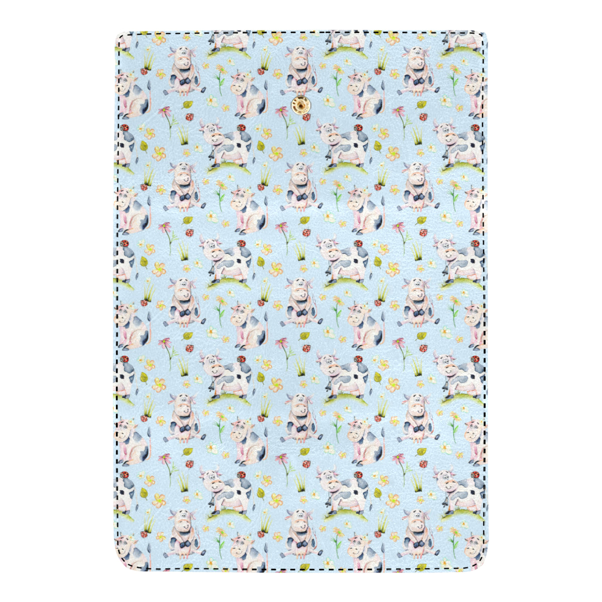 Cow Happy Pattern Print Design 05 Women's Trifold Wallet