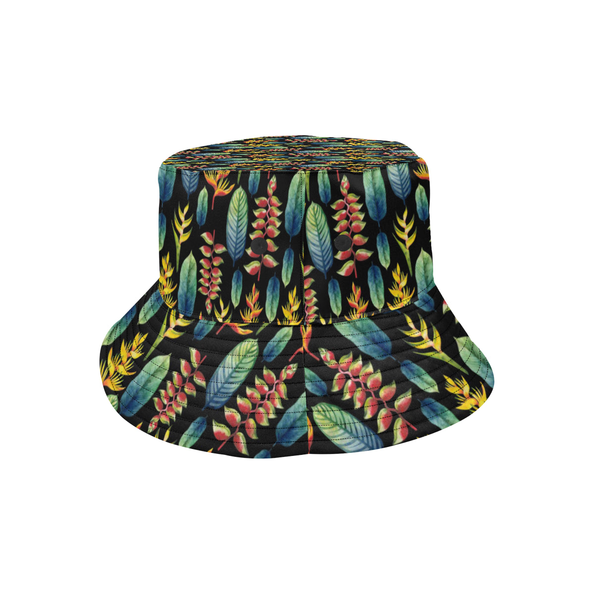 Heliconia Pattern Print Design HL03 Unisex Bucket Hat