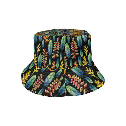 Heliconia Pattern Print Design HL03 Unisex Bucket Hat