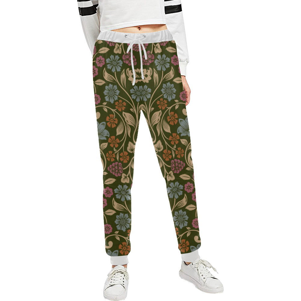 Floral Vintage Print Pattern Unisex Sweatpants