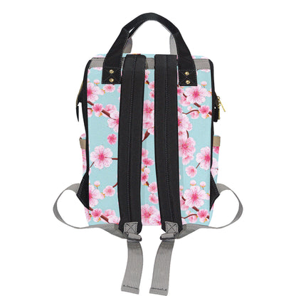 Cherry Blossom Pattern Print Design CB04 Diaper Bag Backpack