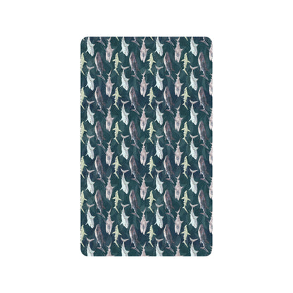 Shark Pattern Print Rubber Doormat