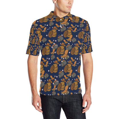 Cowboy Pattern Print Design 03 Men Polo Shirt