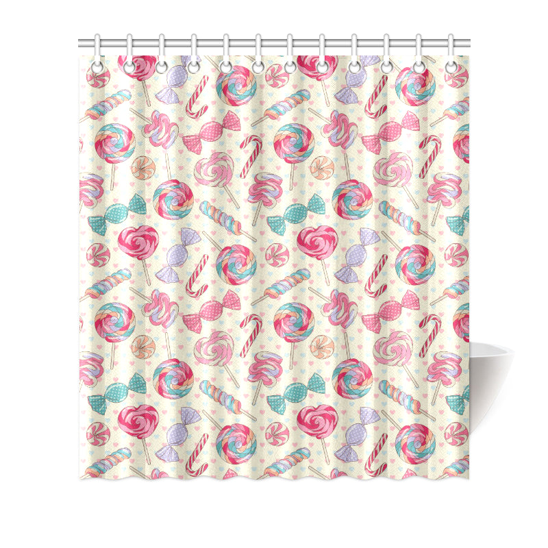 Candy Pattern Print Design CA04 Shower Curtain