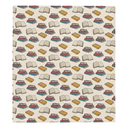 Book Pattern Print Design 04 Premium Quilt
