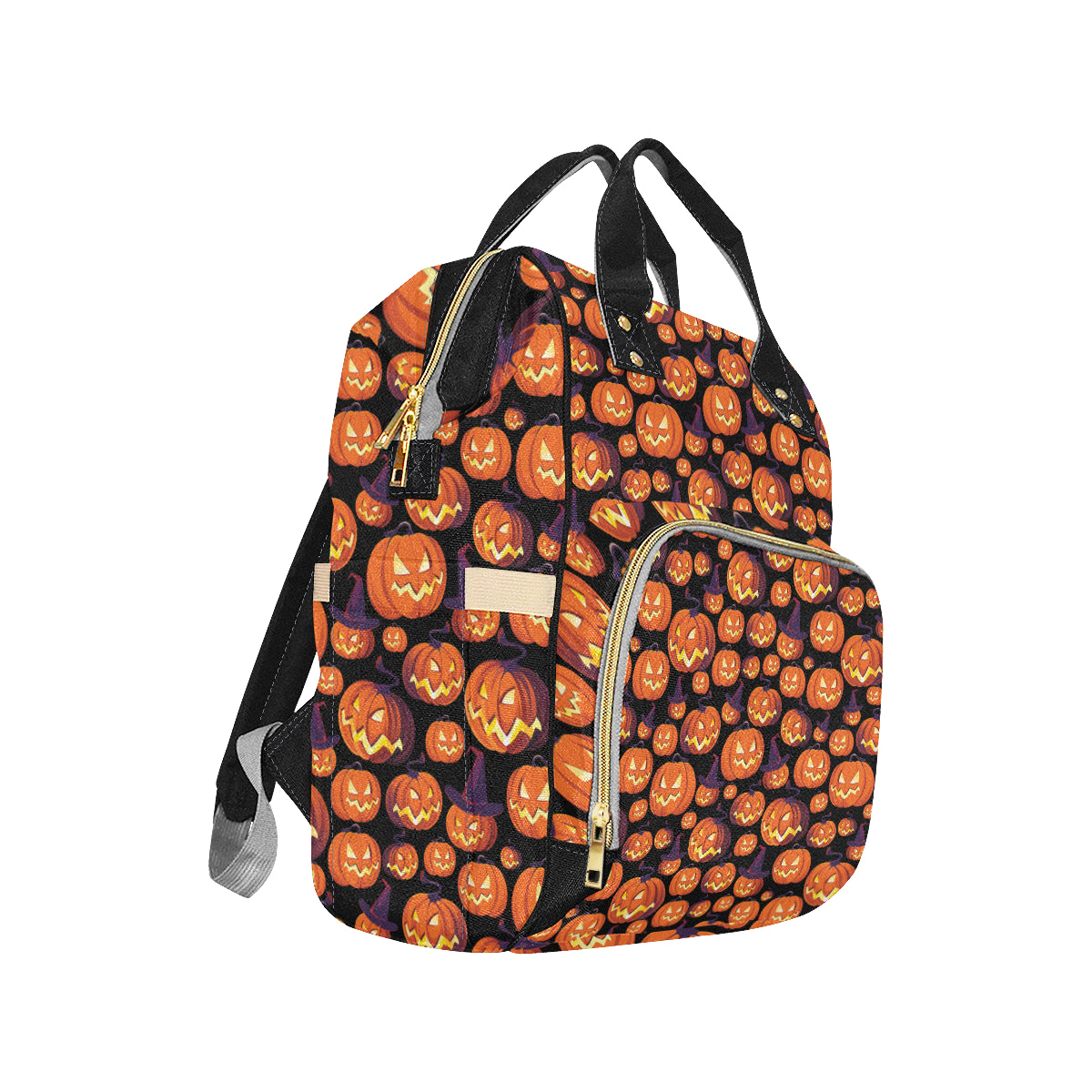 Halloween Pattern Print Design 04 Diaper Bag Backpack