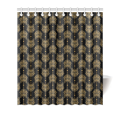 Aztec Wolf Pattern Print Design 04 Shower Curtain