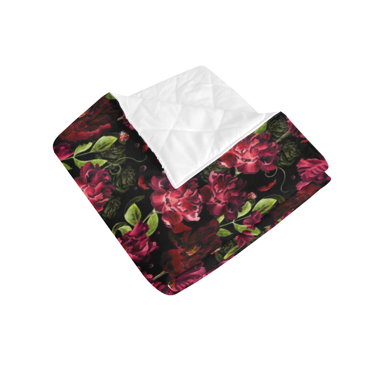 Iris Pattern Print Design IR03 Premium Quilt
