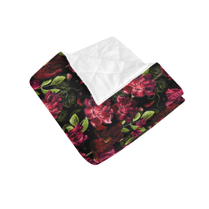 Iris Pattern Print Design IR03 Premium Quilt