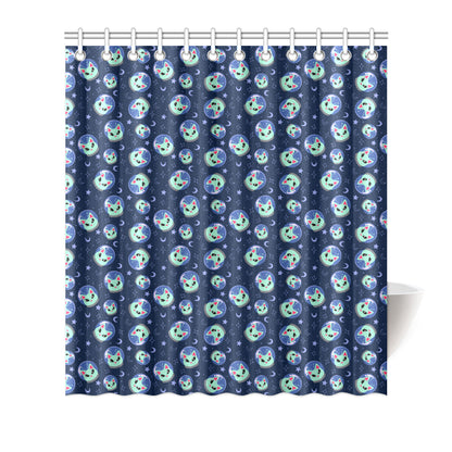 Alien Cat Shower Curtain