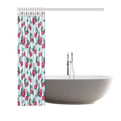 Cherry Pattern Print Design CH01 Shower Curtain
