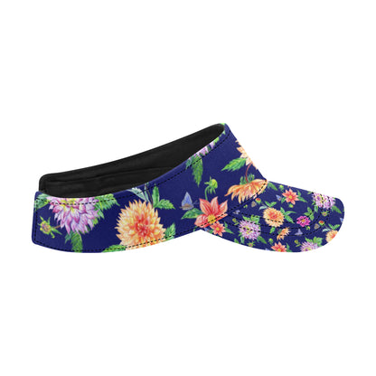 Dahlia Pattern Print Design DH010 Unisex Sun Visor