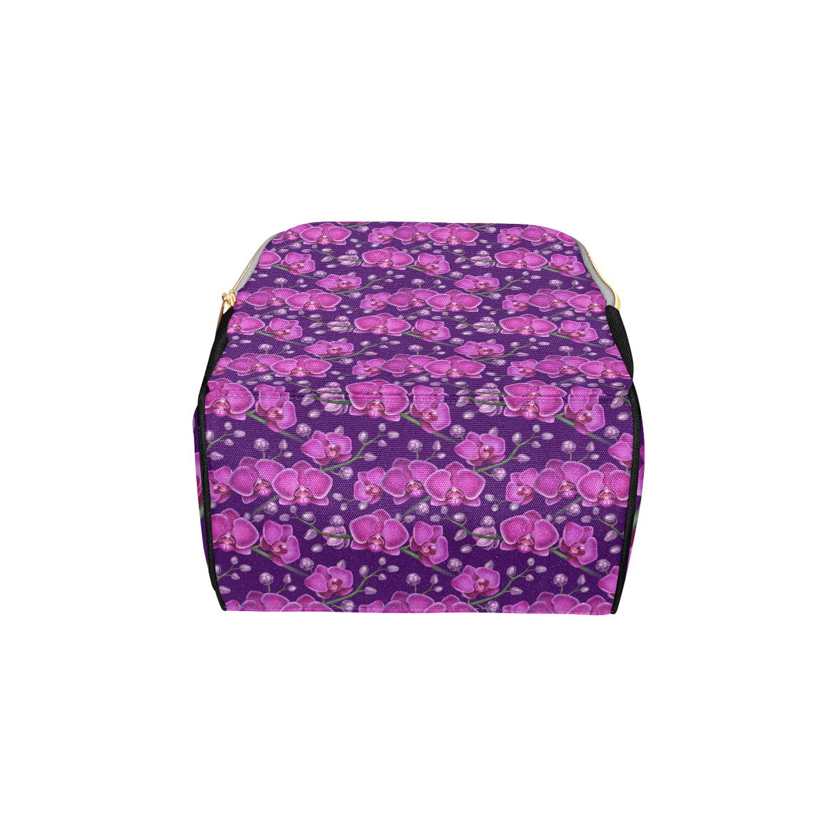 Orchid Purple Pattern Print Design OR02 Diaper Bag Backpack