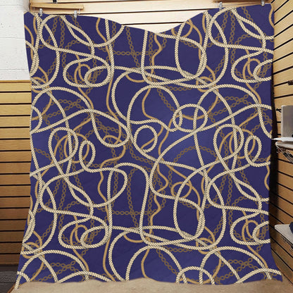 Rope Pattern Print Design A01 Premium Quilt
