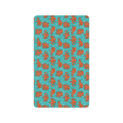 Octopus Cartoon Design Print Themed Rubber Doormat