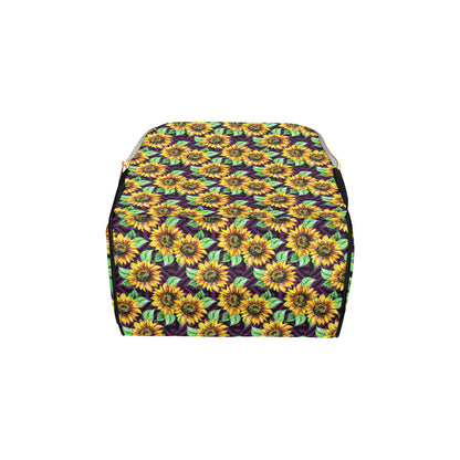 Sunflower Pattern Print Design SF012 Diaper Bag Backpack