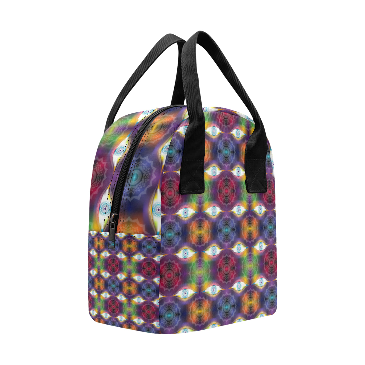 Chakra Eye Print Pattern Insulated Lunch Bag