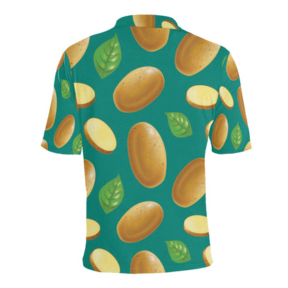 Potato Pattern Print Design A04 Men Polo Shirt