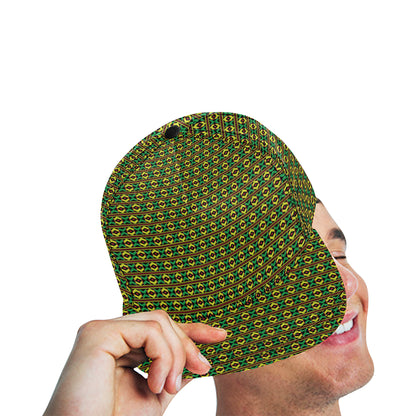 African Geometric Print Pattern Snapback Cap