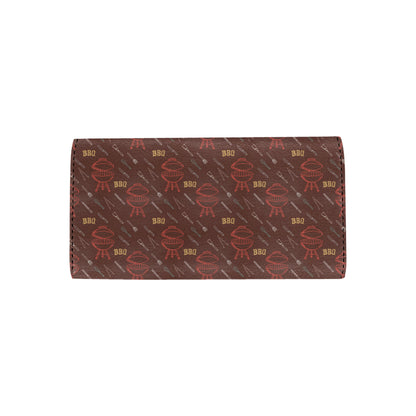 Barbecue Pattern Print Design 01 Women's Trifold Wallet