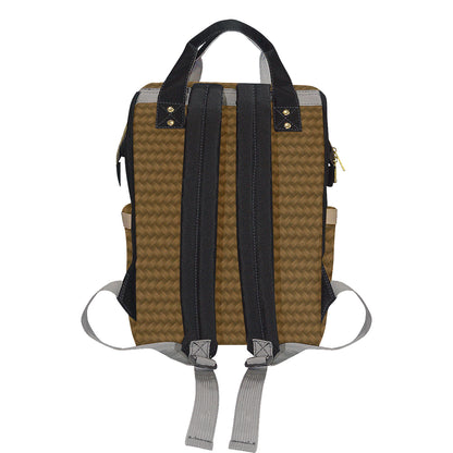 Cable Knit Pattern Print Design 02 Diaper Bag Backpack