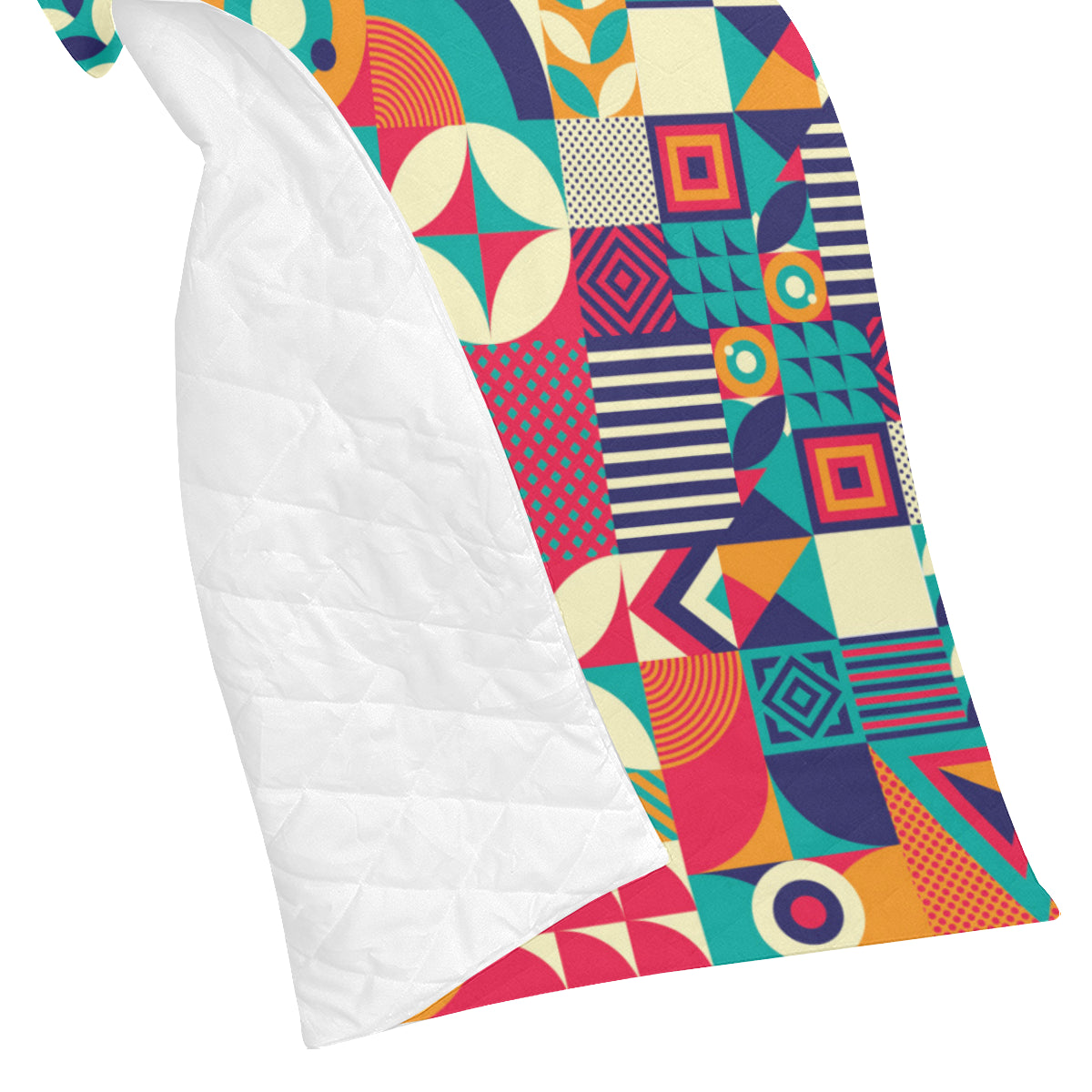 Mosaic Pattern Print Design 03 Premium Quilt