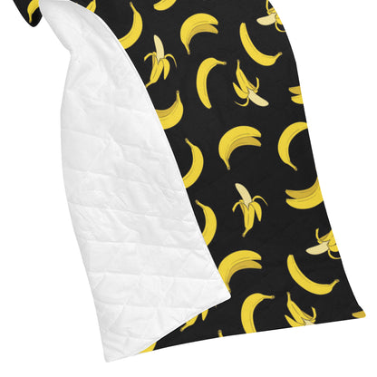 Banana Pattern Print Design BA05 Premium Quilt