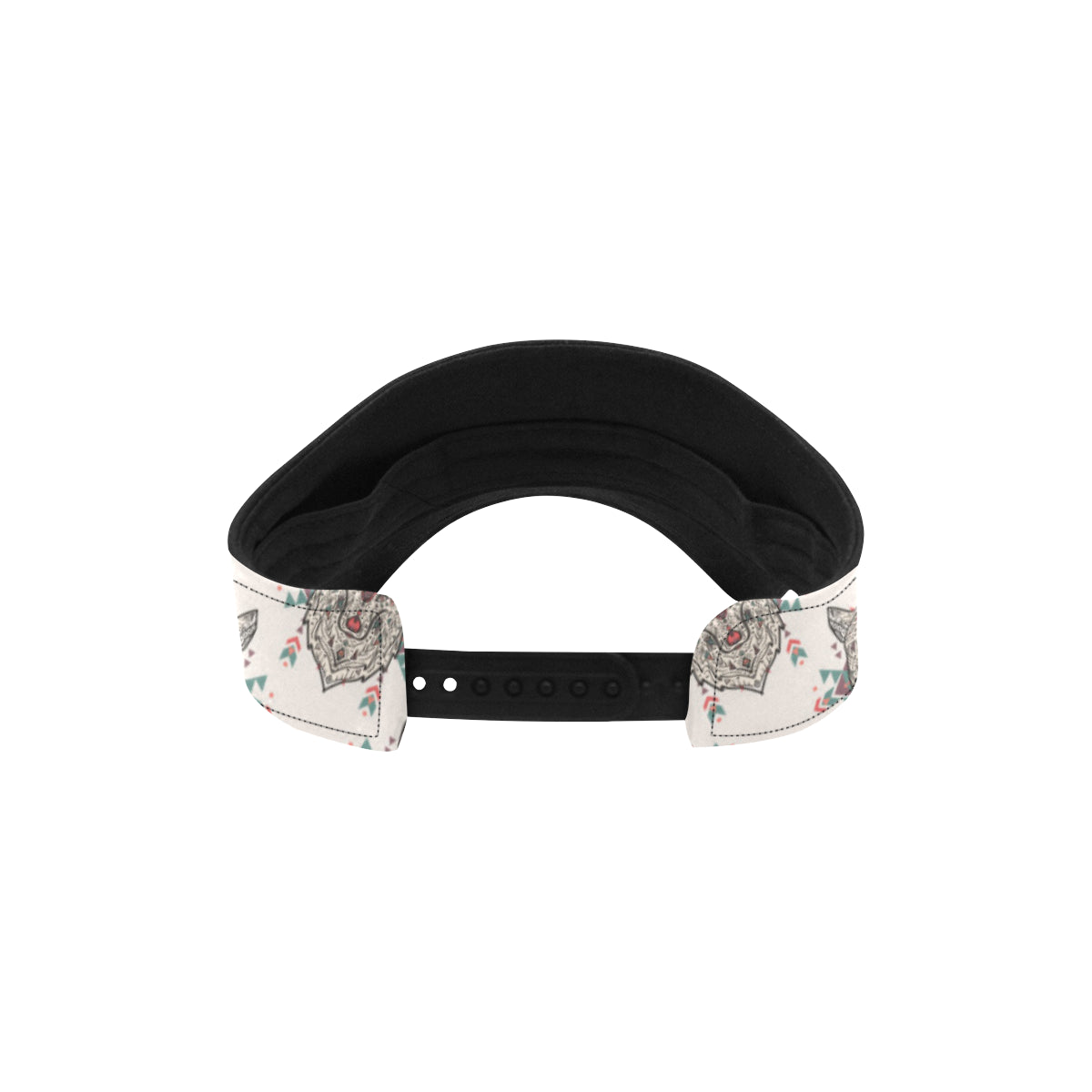 Aztec Wolf Pattern Print Design 01 Unisex Sun Visor