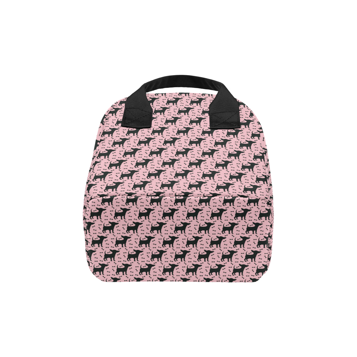 Chihuahua Pink Print Pattern Insulated Lunch Bag
