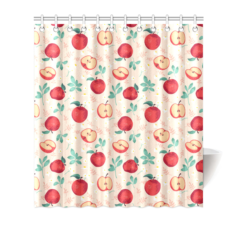 Apple Pattern Print Design AP06 Shower Curtain