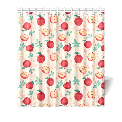 Apple Pattern Print Design AP06 Shower Curtain