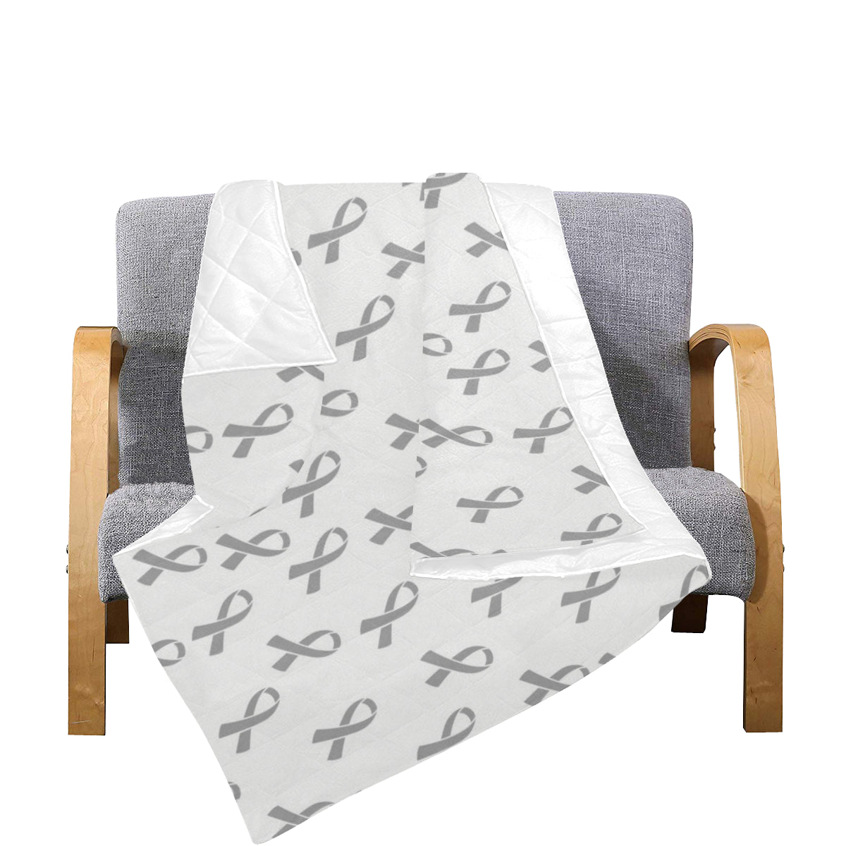 Brain cancer Pattern Print Design 01 Premium Quilt