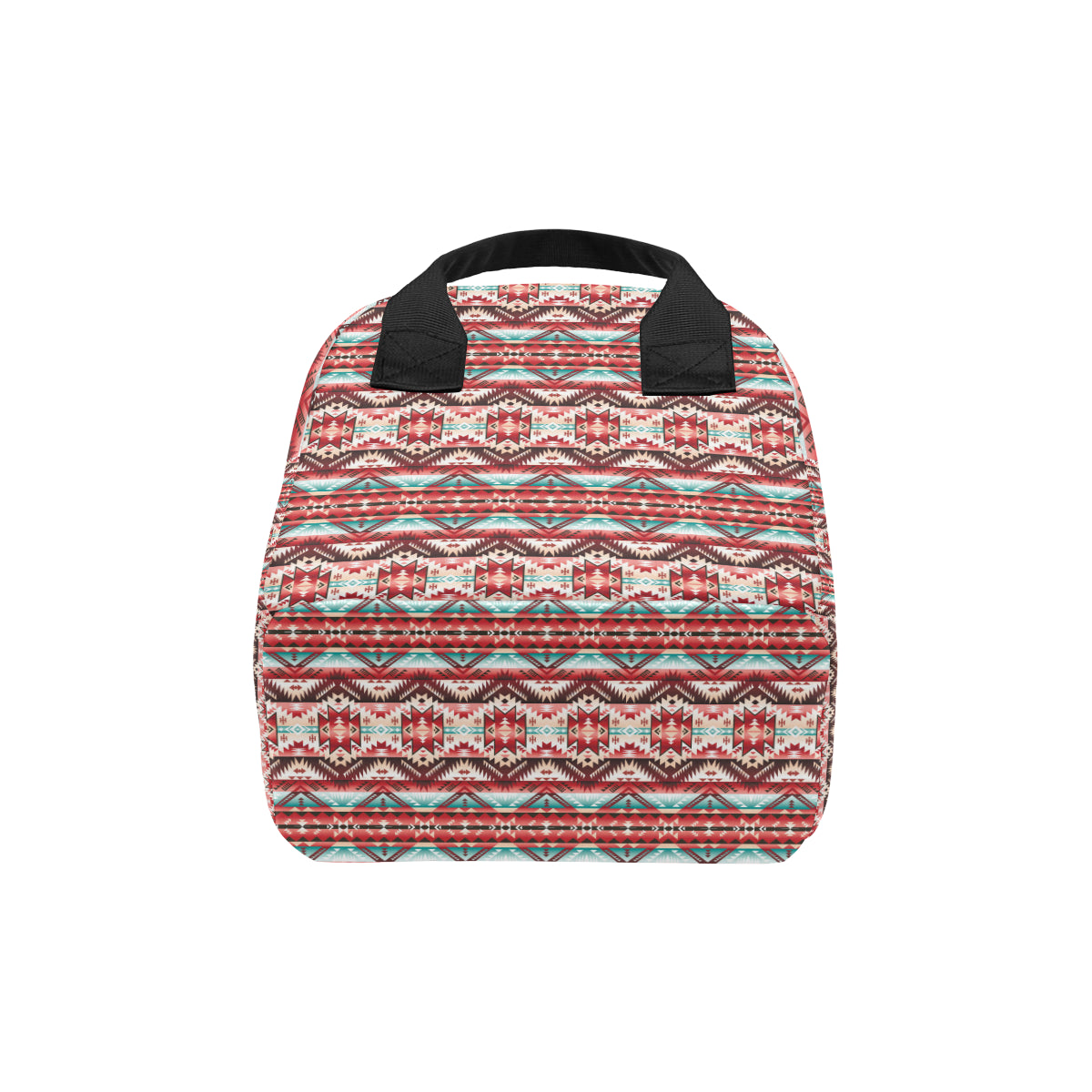 Aztec Western Style Print Pattern Insulated Lunch Bag