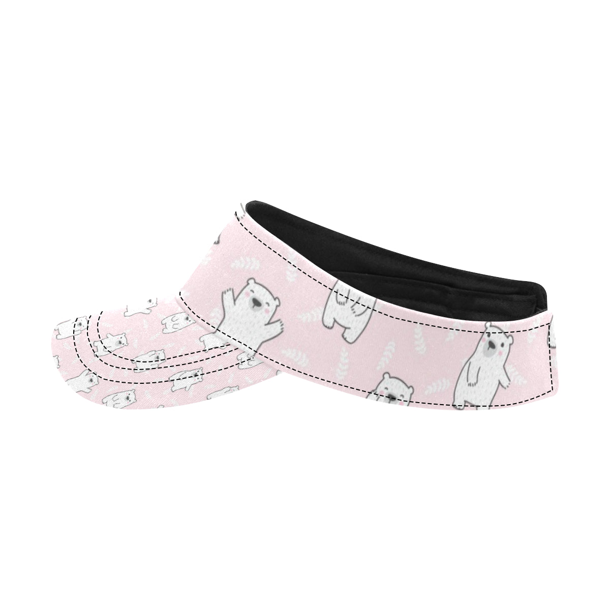 Polar Bear Pattern Print Design PB09 Unisex Sun Visor