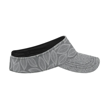 Elm Leave Grey Print Pattern Unisex Sun Visor