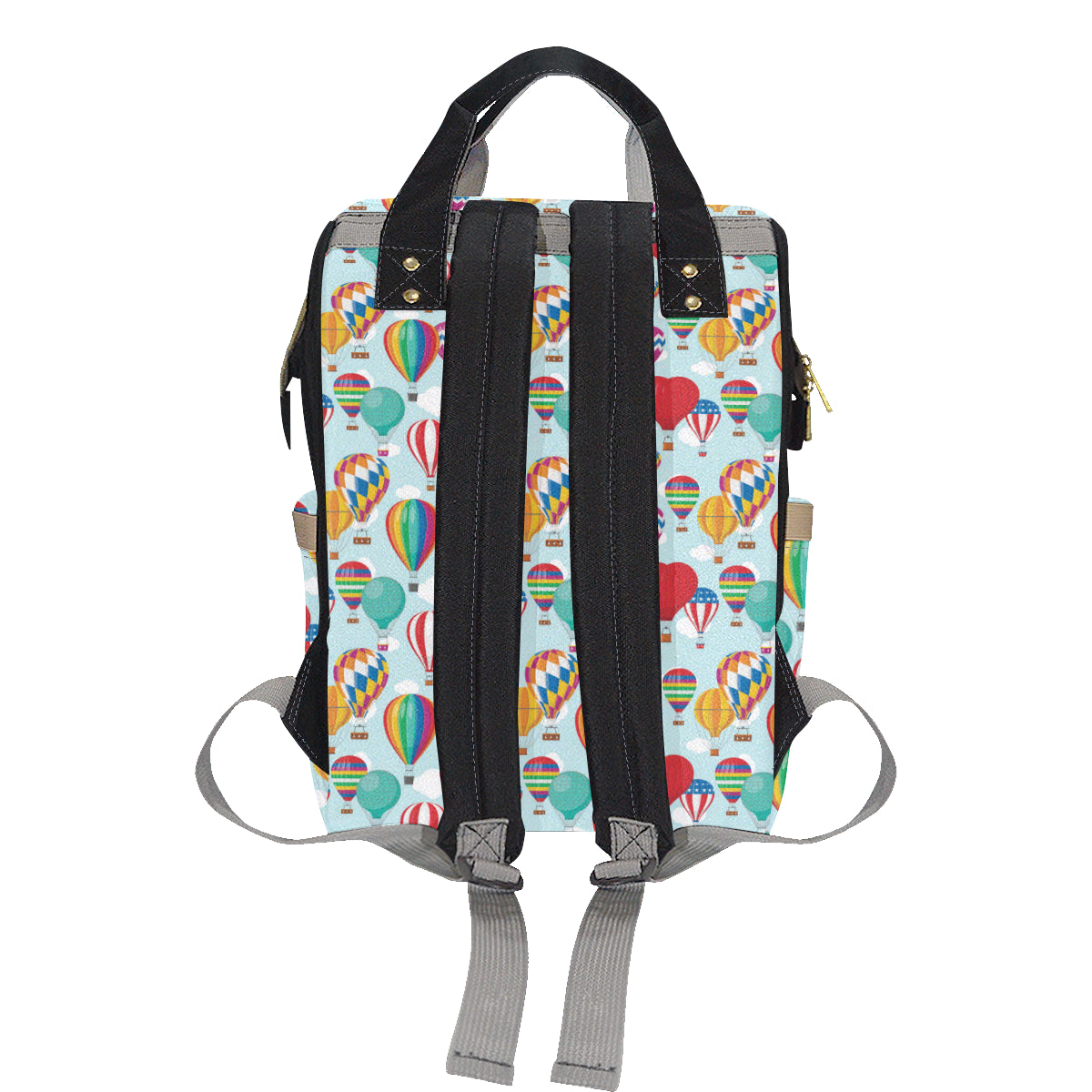 Ballon Pattern Print Design 07 Diaper Bag Backpack