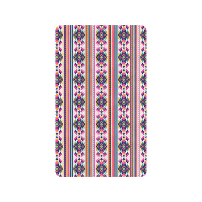 Indian Navajo Neon Themed Design Print Rubber Doormat